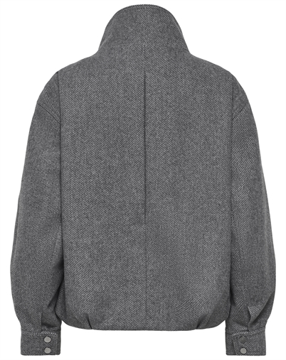 Only - ONLAsta High Collar Bomber Jakke - Dark Grey Melange